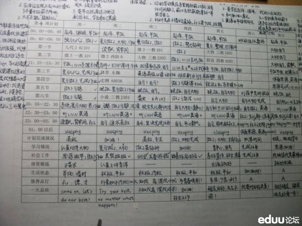 清华学霸姐妹走红 超强日程表引网友膜拜 - 2